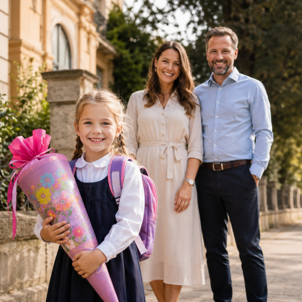 Einschulungsfotos in Dresden 2026 – Erinnerungen mit Schultüte, Familie und Geschwistern