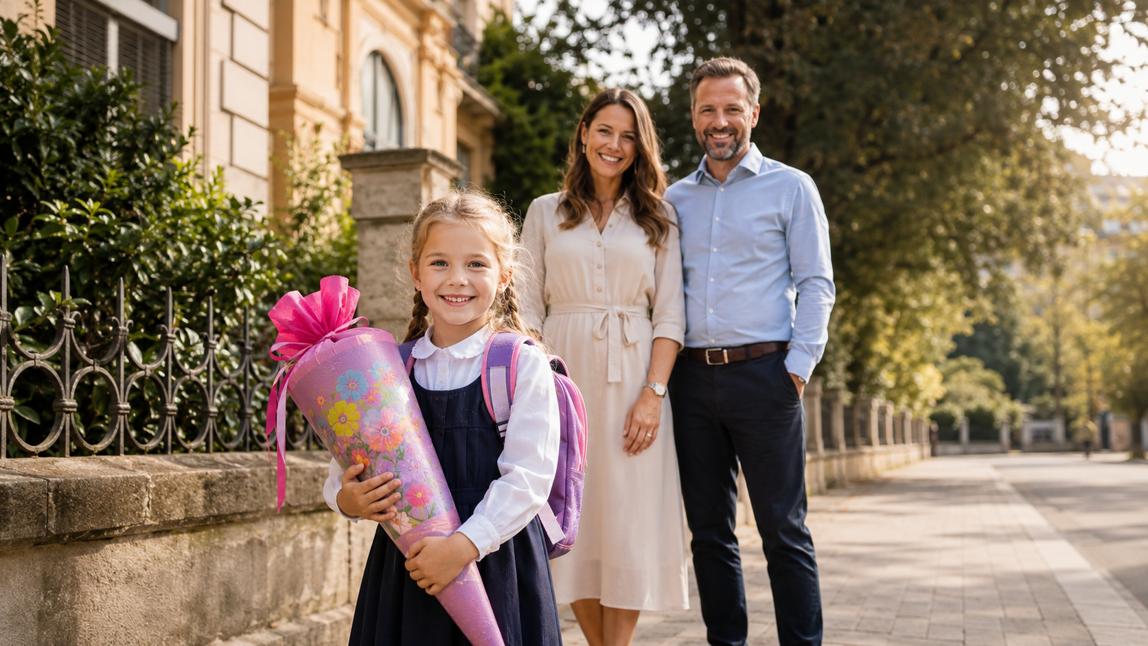 Einschulungsfotos in Dresden 2026 – Erinnerungen mit Schultüte, Familie und Geschwistern
